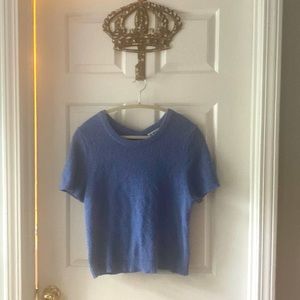 GORGEOUS 27 Miles blue supreme cashmere sweater - cutout back